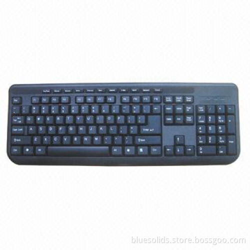 USB Keyboard with 104 Standard and 11 Multimedia Keys, Customized Colors Available